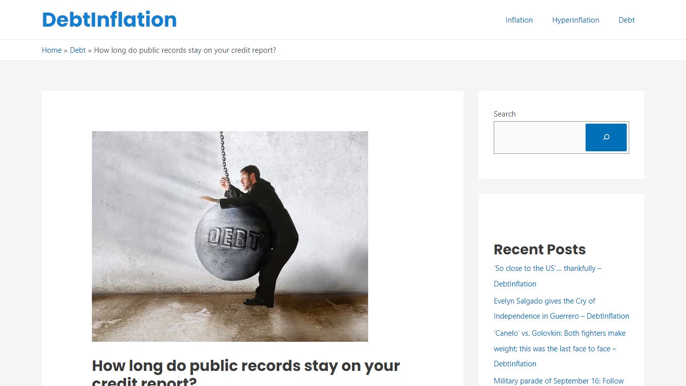 How long do public records stay on your credit report?